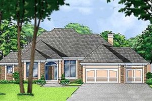Traditional Exterior - Front Elevation Plan #67-276