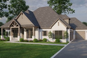 Country Exterior - Front Elevation Plan #923-36