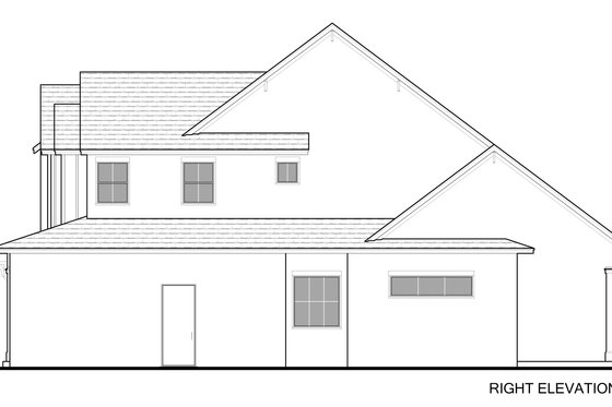 Exterior - Other Elevation for Traditional House Plan #1058-218 - 4 bed, 4 bath