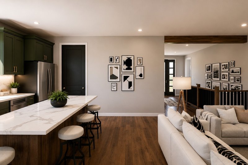 Architectural House Design - Interior - Kitchen 2 for Modern House Plan #1064-496 - 2 bed, 2 bath
