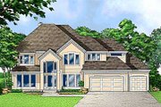 Traditional Style House Plan - 4 Beds 3.5 Baths 3188 Sq/Ft Plan #67-569 