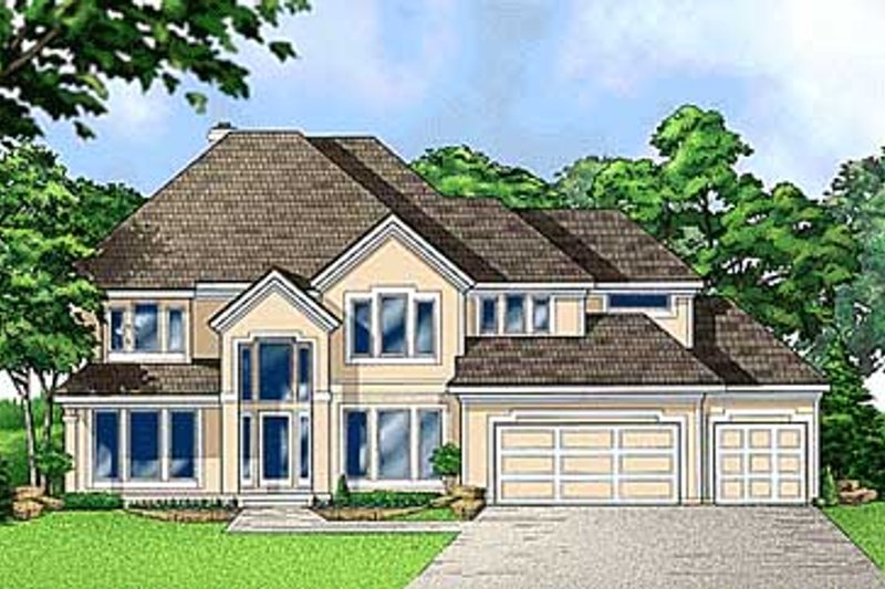 Traditional Style House Plan - 4 Beds 3.5 Baths 3188 Sq/Ft Plan #67-569