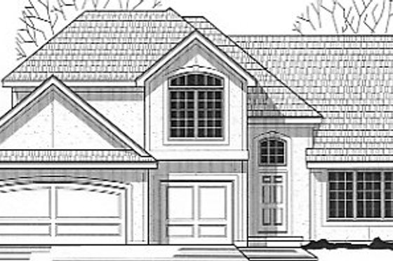 Exterior - Front Elevation for Traditional House Plan #67-705 - 4 bed, 3 bath