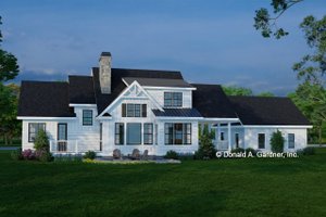 Exterior - Rear Elevation for Craftsman House Plan #929-943 - 3 bed, 3 bath