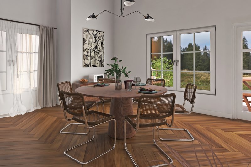 Dream House Plan - Interior - Dining Room for Ranch House Plan #54-589 - 2 bed, 2.5 bath