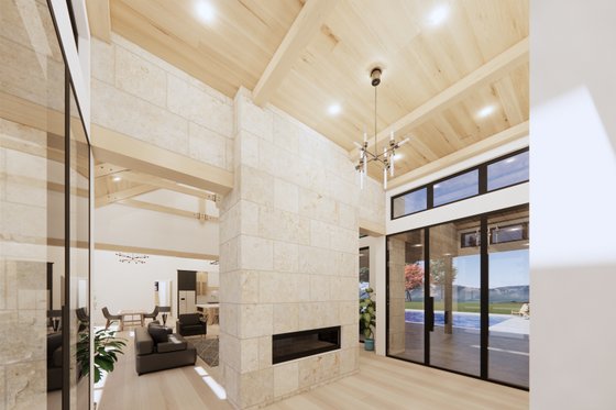 Interior - Family Room 4 for Modern House Plan #1096-25 - 4 bed, 4.5 bath