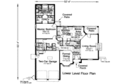 European Style House Plan - 4 Beds 3.5 Baths 2314 Sq/Ft Plan #310-161 