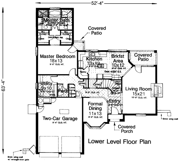 European Floor Plan - Main Floor Plan #310-161
