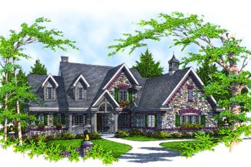 House Design - Modern Exterior - Front Elevation Plan #70-471