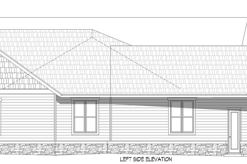 House Design - Exterior - Other Elevation 2 for Country House Plan #932-1275 - 3 bed, 2 bath