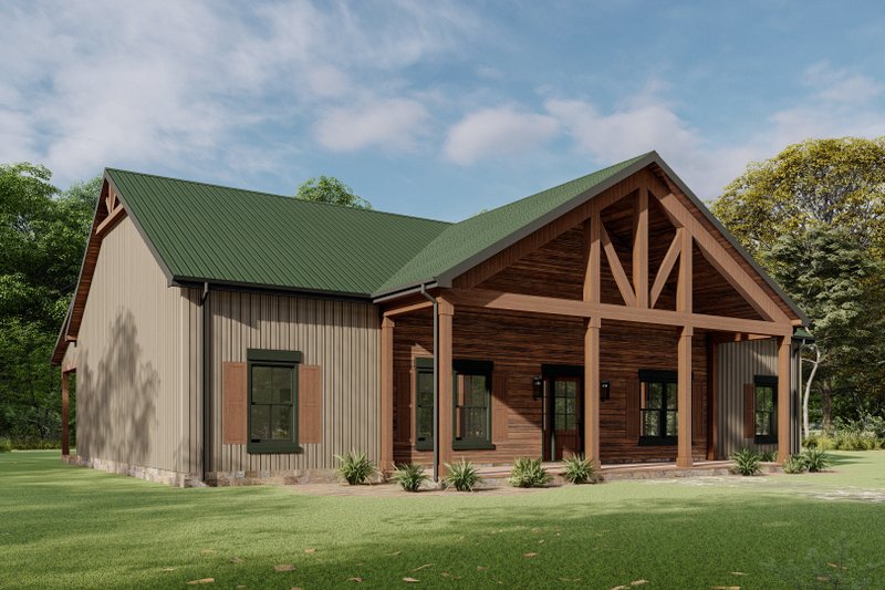 Dream House Plan - Exterior - Other Elevation 6 for Farmhouse House Plan #1092-67 - 3 bed, 2 bath