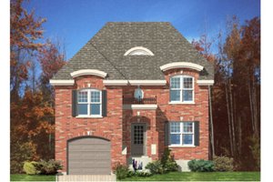 European Exterior - Front Elevation Plan #138-268