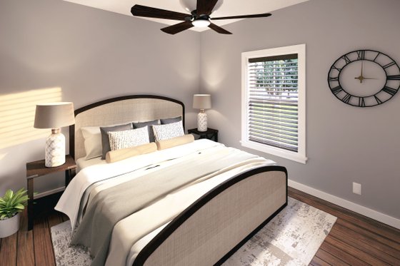 Interior - Bedroom 1 for Farmhouse House Plan #44-227 - 3 bed, 2 bath