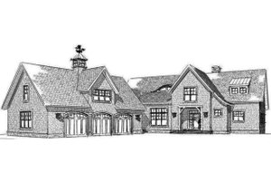 Exterior - Front Elevation 3 for Traditional House Plan #901-137 - 3 bed, 3.5 bath