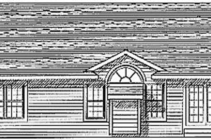 House Plan Design - Exterior - Rear Elevation for Traditional House Plan #70-119 - 3 bed, 2 bath