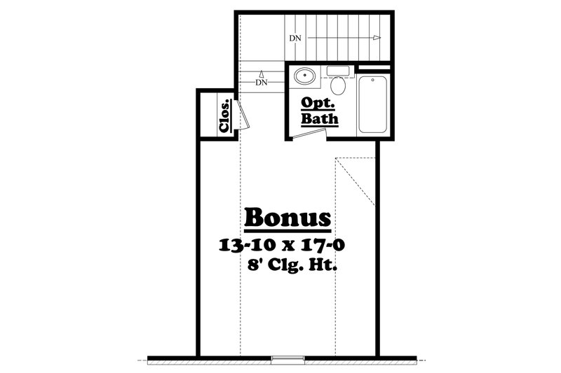 Architectural House Design - Floor Plan - Other Floor for European House Plan #430-43 - 3 bed, 2 bath