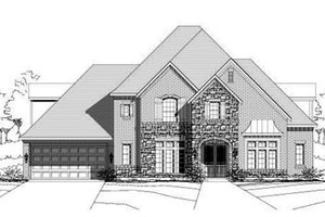 European Exterior - Front Elevation Plan #411-110