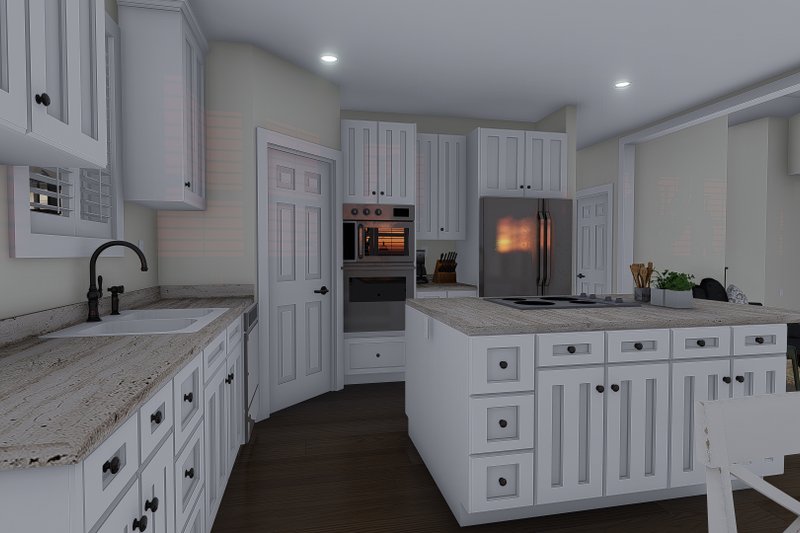 Architectural House Design - Interior - Kitchen 1 for Ranch House Plan #1060-11 - 6 bed, 3.5 bath