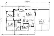 Southern Style House Plan - 3 Beds 2.5 Baths 2735 Sq/Ft Plan #130-136 