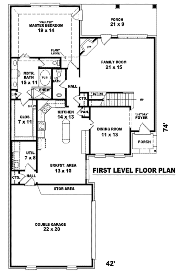 European Floor Plan - Main Floor Plan #81-831