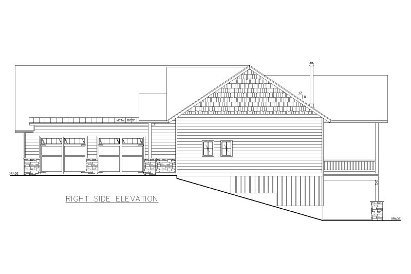 House Plan Design - Exterior - Other Elevation for Farmhouse House Plan #117-958 - 4 bed, 2.5 bath