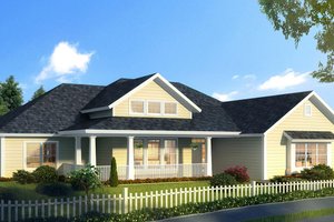 Ranch Exterior - Front Elevation Plan #513-2170