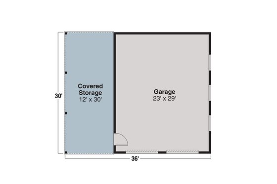 Floor Plan - Main Floor 1 for Cabin House Plan #124-1444 - 3 bed, 2.5 bath