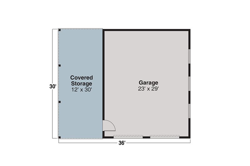 House Blueprint - Floor Plan - Main Floor 1 for Cabin House Plan #124-1444 - 3 bed, 2.5 bath