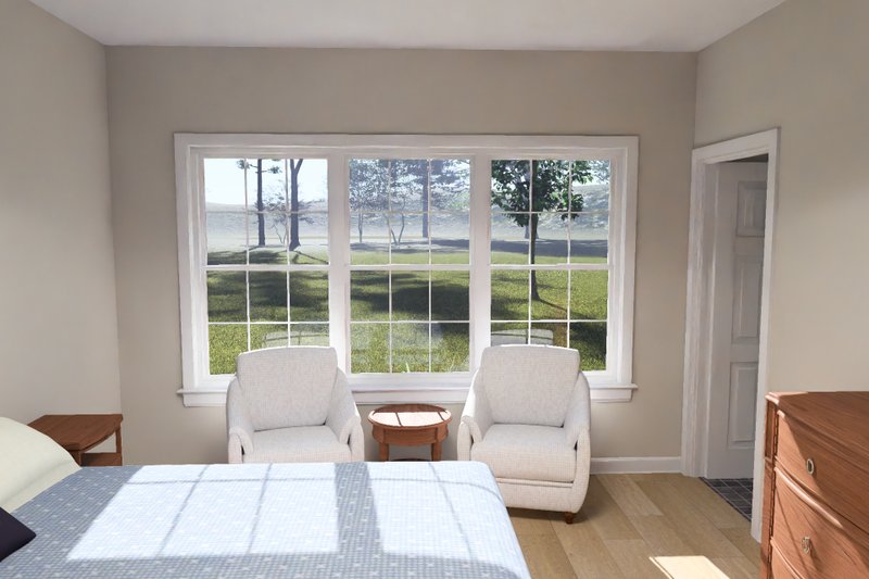 Architectural House Design - Interior - Master Bedroom 1 for Cottage House Plan #513-2461 - 3 bed, 2 bath