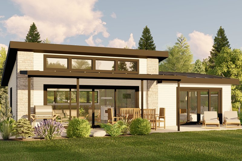 House Design - Modern Exterior - Front Elevation Plan #1064-210