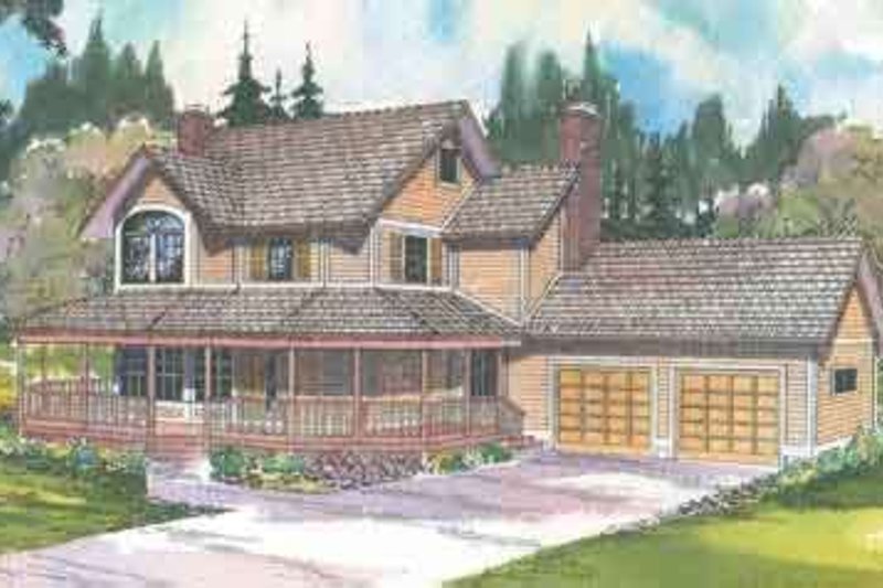 Architectural House Design - Traditional Exterior - Front Elevation Plan #124-404