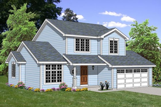 Exterior - Front Elevation for Traditional House Plan #116-249 - 5 bed, 2.5 bath