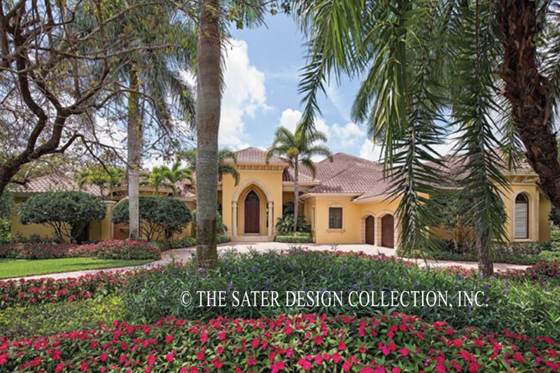 Dream House Plan - Mediterranean Exterior - Front Elevation Plan #930-413