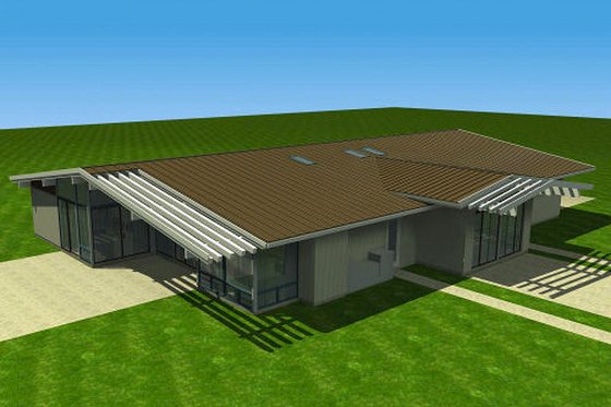 Contemporary style home, modern design by Robert Nebolon, elevation