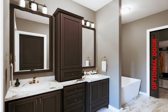 Interior - Master Bathroom for Barndominium House Plan #44-296 - 3 bed, 2 bath