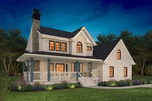 Farmhouse Exterior - Front Elevation Plan #47-943