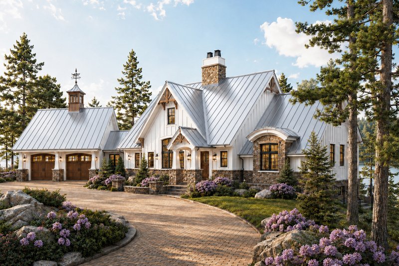 House Blueprint - Exterior - Front Elevation 3 for Farmhouse House Plan #928-414 - 3 bed, 3 bath