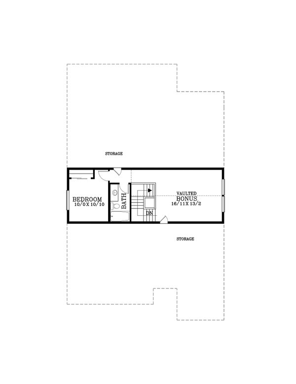 House Blueprint - Prairie Floor Plan - Upper Floor Plan #53-746