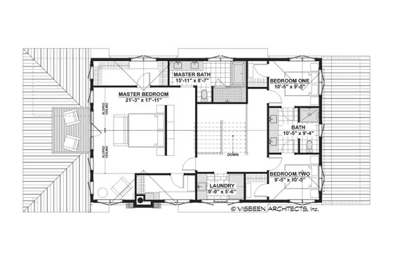 Floor Plan - Upper Floor for Cottage House Plan #928-354 - 4 bed, 3.5 bath