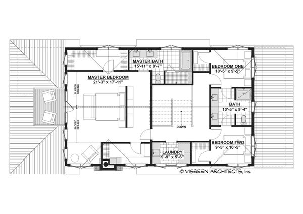 Architectural House Design - Cottage Floor Plan - Upper Floor Plan #928-354