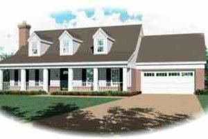 Country Exterior - Front Elevation Plan #81-168