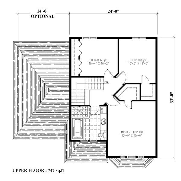Victorian Floor Plan - Upper Floor Plan #138-351