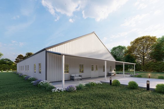 Exterior - Other Elevation 1 for Barndominium House Plan #1107-38 - 4 bed, 3 bath