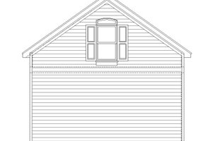 Exterior - Rear Elevation for Country House Plan #932-222, 0 bath