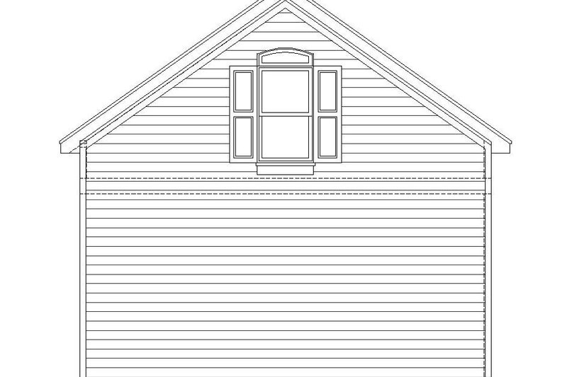 House Blueprint - Exterior - Rear Elevation for Country House Plan #932-222, 0 bath