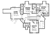 European Style House Plan - 4 Beds 3.5 Baths 3696 Sq/Ft Plan #310-339 