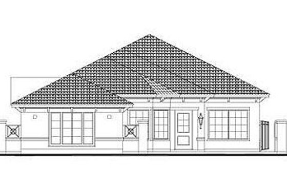 Exterior - Front Elevation for European House Plan #411-875 - 3 bed, 2.5 bath
