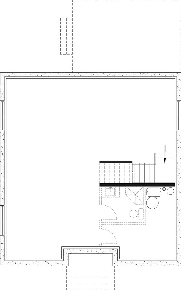Dream House Plan - Farmhouse Floor Plan - Lower Floor Plan #23-341