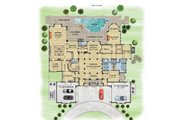 Mediterranean Style House Plan - 6 Beds 5.5 Baths 8538 Sq/Ft Plan #548-28 