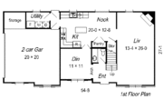 European Style House Plan - 4 Beds 2.5 Baths 2202 Sq/Ft Plan #329-226 